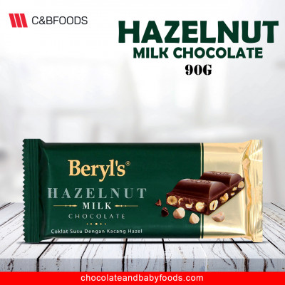 Beryl's Hazelnut Milk Chocolate Bar 90G