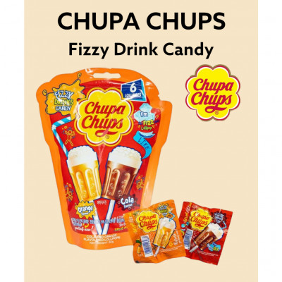 Chupa Chups Cola & Orange Flavor Lollipops 90G