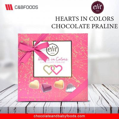 Elit Hearts In Color Chocolate Praline 160G