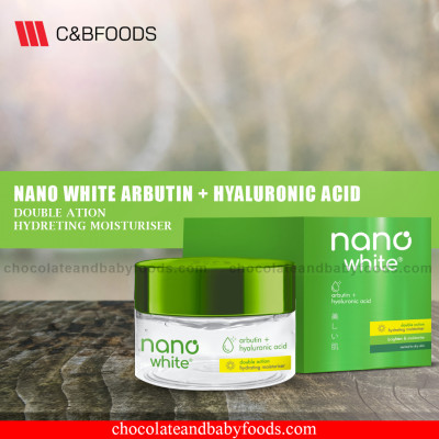 Nano White Arbutin + Hyaluronic Acid Double Action Hydrating Moisturiser 50ml