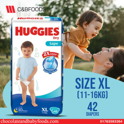 Huggies  Dry Tape Size-XL (11-16KG) 42 pc's