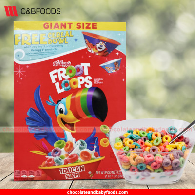 Kellogg's Froot Loops Sweetned Multigrain Cereal 652G