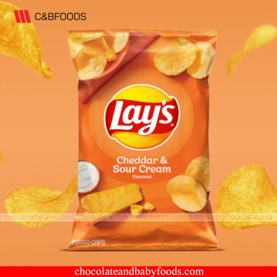 Lay's Cheddar & Sour Cream Flavor Potato Chips 184.2G