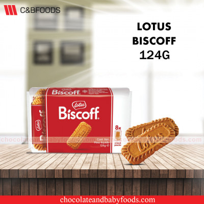 Lotus Biscoff Original Caramelised Biscuit (8 Pack) 124G