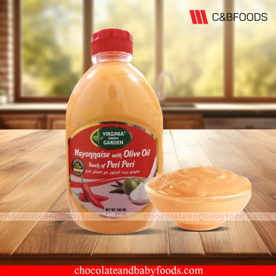 Virginia Green Garden Mayonnaise with Olive Oil Touch of Peri Peri 500ml