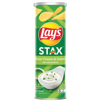 Lay's Stax Sour Cream & Onion Chips 100gm