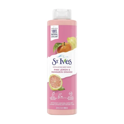 ST. Ives Pink Lemon & Mandarin Orange Exfoliating Body Wash 650ml