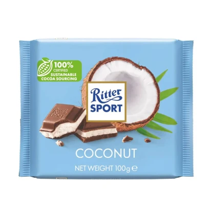 Ritter Sport Coconut Chocolate Bar 100gm