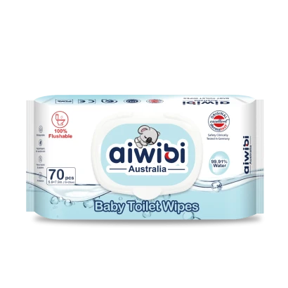 Aiwibi Australia Baby Toilet Wipes 70pcs
