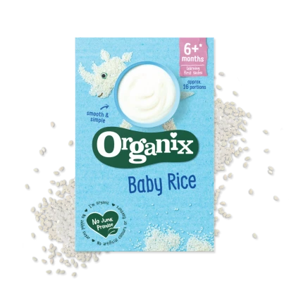 Organix Baby Rice Cereal (From 6+mnths) 100gm