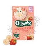 Organix Strawberry & Banana Porridge (From 6+mnths) 120gm