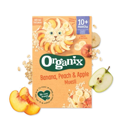 Organix Banana, Peach & Apple Muesli (10+months) 200gm
