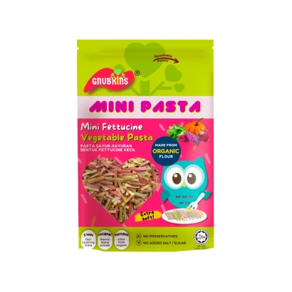 Gnubkins Mini Pasta Vegetable Pasta (Mini Fetuccine) 80g