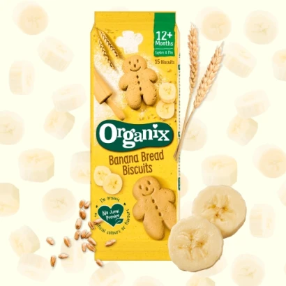 Organix Banana Bread Biscuits (12+mnths) 135g