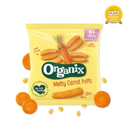 Organix Melty Carrot Puffs (From 6+ Months) 20g