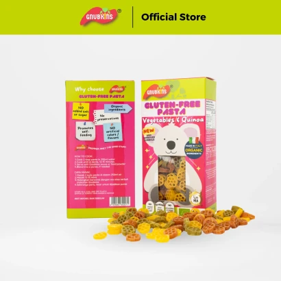 Gnubkins Vegetable & Quinoa Gluten Free Pasta 125g