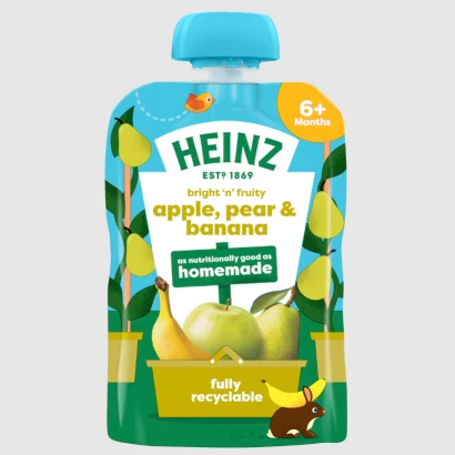 Heinz By Nature Apple, Pear & Banana Puree (6+ months) 100gm