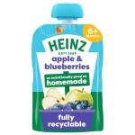 Heinz Bright & Fruity Apple & Blueberries Puree (6+mnths) 100gm