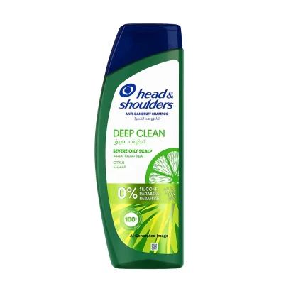 Head & Shoulders Deep Clean Anti Dandruff Shampoo for Severe Oily Scalp 400ml