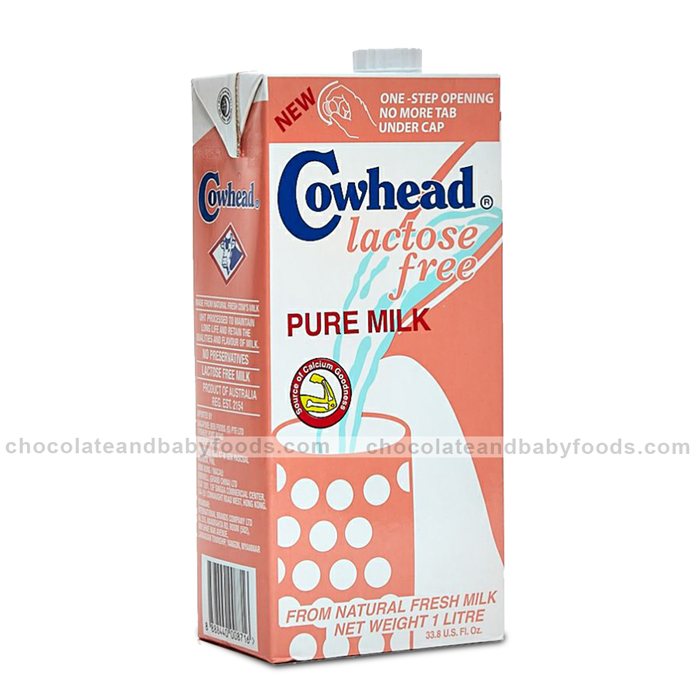 Cowhead Lactose Free Pure Liquid Milk 1litre