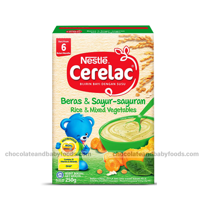 Nestle Cerelac Rice & Mixed Vegetables 250gm