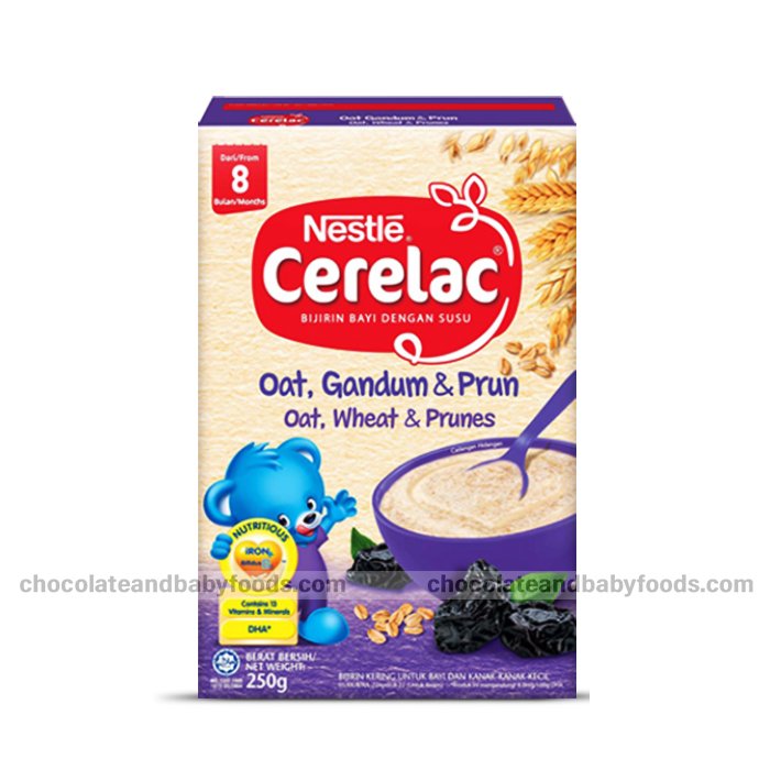 Nestle Cerelac Oat, Wheat & Prunes 250gm