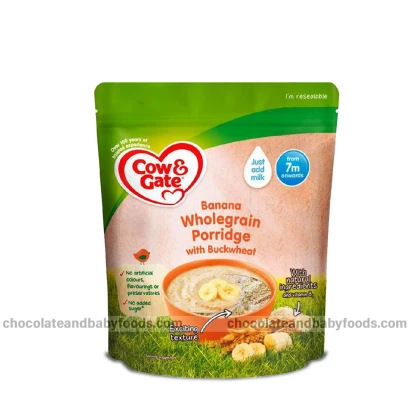 Cow & Gate Banana Wholegrain Porridge with Buckwheat (From 7 Months) 200gm