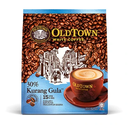 Old Town White Coffee 30% Less Sugar (15sticks) 525gm