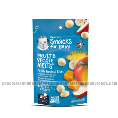 Gerber Fruit & Veggie Melts Truly Tropical Melts (8+ Months) 28gm