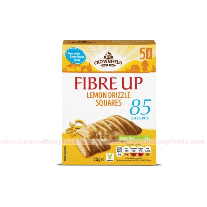 Crownfield Fibre Up Lemon Drizzle Squares 120gm