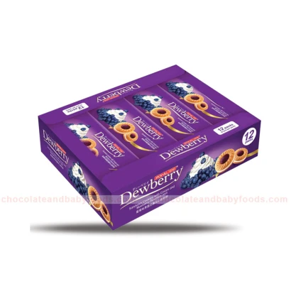 Dewberry Sandwich Cookies with Cream and Blueberry (12pcs Pack) 324gm