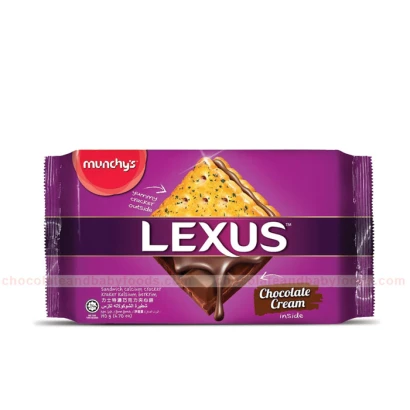 Munchy's Lexus Chocolate Cream Sandwich Calcium Crackers 190gm