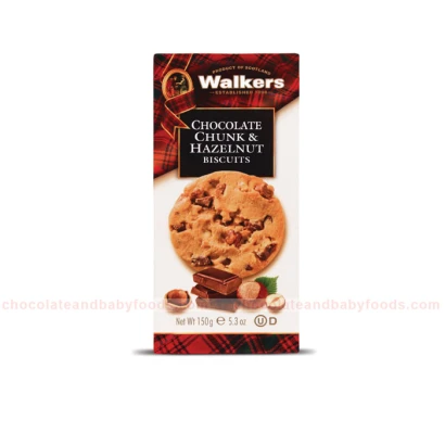 Walker's Chocolate Chunk & Hazelnut Biscuits 150gm