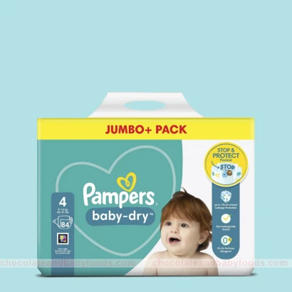 Pampers Jumbo Pack (Belt System) Size- 4 (9-14 KG) 84pcs