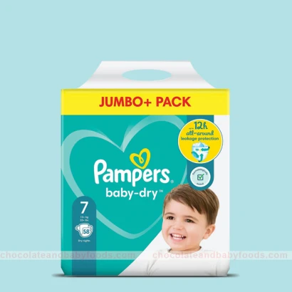 Pampers Jumbo Pack (Belt System) Size- 7 (15+ KG) 58pcs