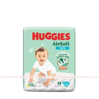 Huggies Air Soft Tape Size-M (6-11kg) 52pcs