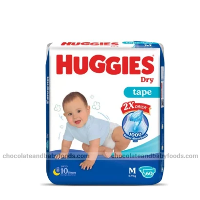 Huggies Dry Tape Size- M (6-11KG) 60 pcs