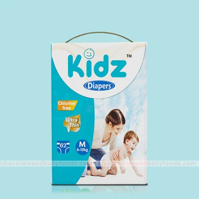 Kidz Diapers (Belt System) Size - M (5-10kg) 62pcs