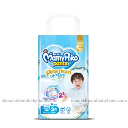 Mamy Poko Pants Premium Extra Dry Size - XXL (15-25kg) 34pcs (Boys)