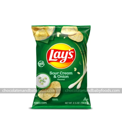 Lay's Sour Cream & Onion Flavored Potato Chips 184.2G