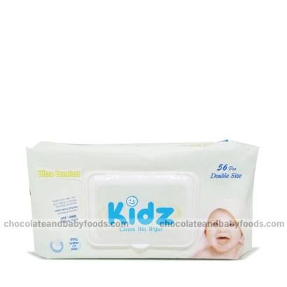 Kidz Ultra Comfort Cotton Wet Wipes (56pcs)