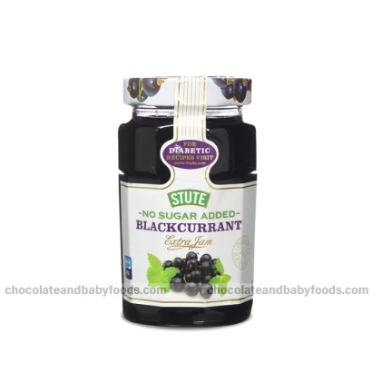 Stute No Sugar Added Blackcurrant Extra Jam 430gm