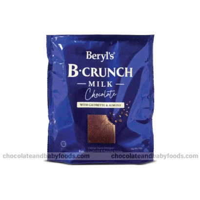 Beryl's B.Crunch Milk Chocolate with Gaufrette & Almond 150G