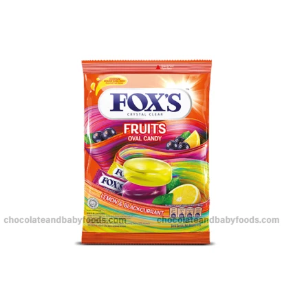 Fox's Fruits Lemon & Blackcurrant Oval Candy 125gm