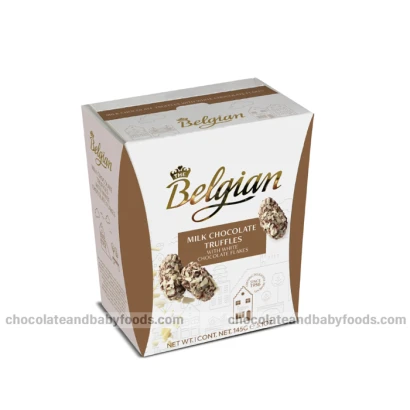 Belgian Milk Chocolate Truffles with White chocolate Flakes 145gm