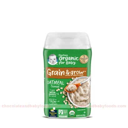 Gerber Organic Oatmeal Cereal (6+mnths) 227gm