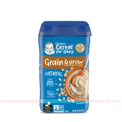 Gerber Grain & Grow Oatmeal Cereal (6+mnths) 454gm