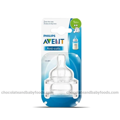 Philips Avent Anti-Colic 2 Slow Flow Teats (6M+)