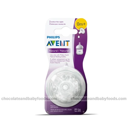 Philips Avent Natural 2 Newborn Flow Nipples (0m+)