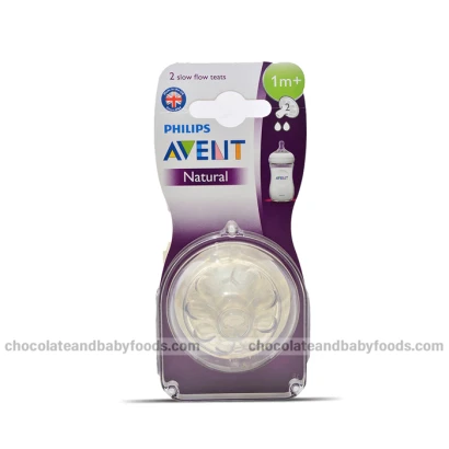 Philips Avent Natural 2 Slow Flow Teats (1m+)